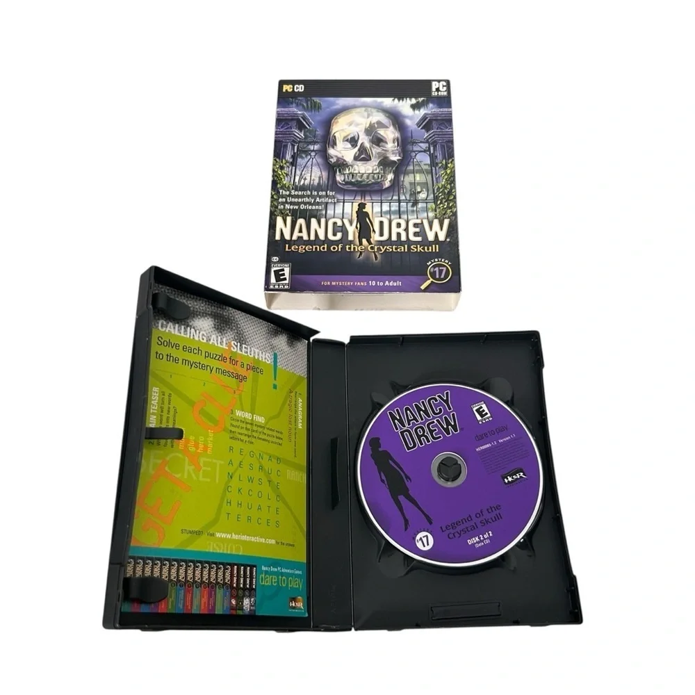 Nancy Drew Legend of the Crystal Skull #17 PC CD-ROM Computer Mystery Game
